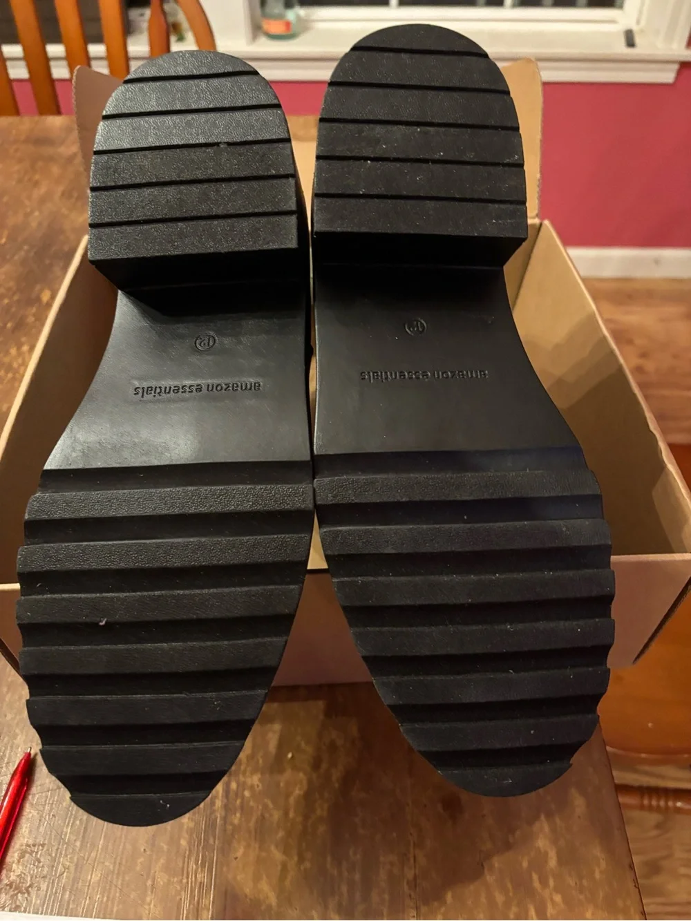 Men's Black Leather Chelsea Boots - Sleek Slip-On Design SZ 12 new in box!